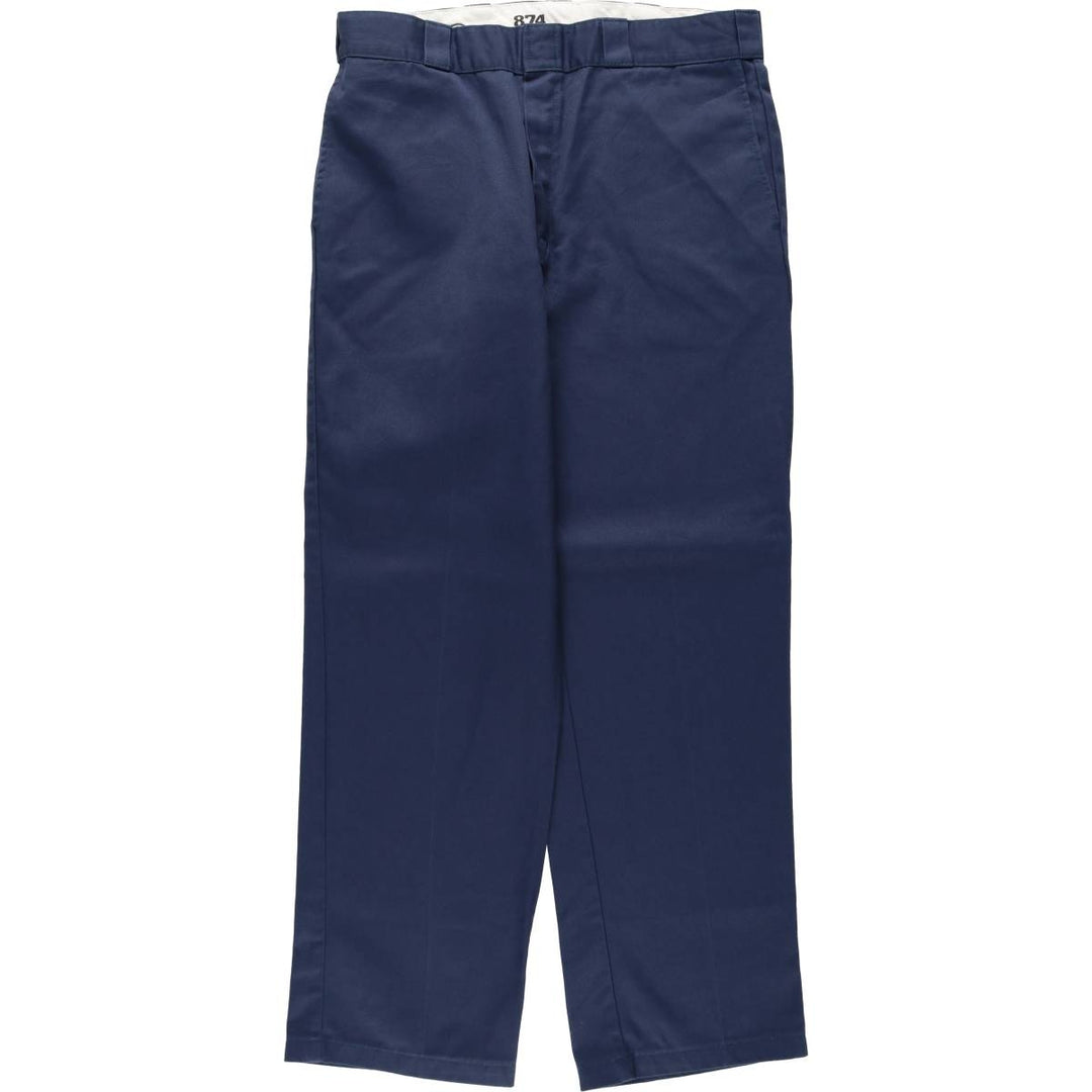 Dickies 874 Original Fit Work Pants, Men's, Size W35 polyester navy blue type Vintage Second Hand
