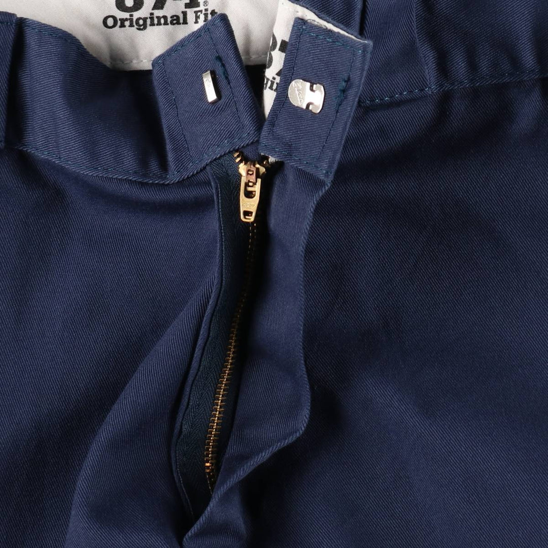Dickies 874 Original Fit Work Pants, Men's, Size W35 polyester navy blue type Vintage Second Hand