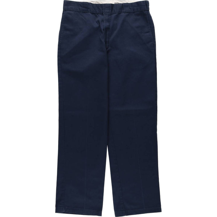 Dickies 874 Original Fit Work Pants, Men's, Size W34 polyester navy blue type Vintage Second Hand