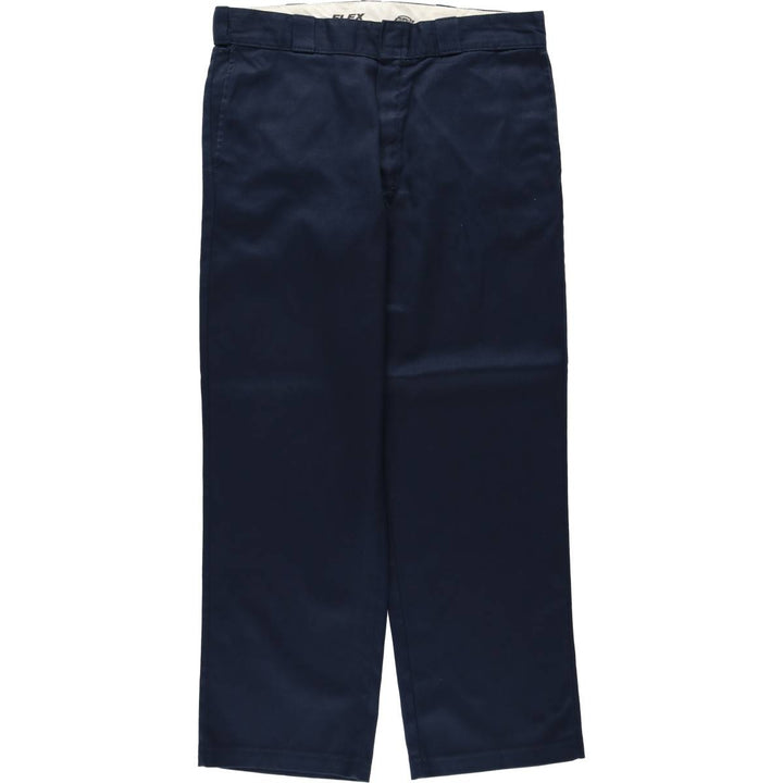 Dickies 874 Original Fit FLEX Work Pants, Men's W35 equivalent. polyester navy blue type Vintage Second Hand