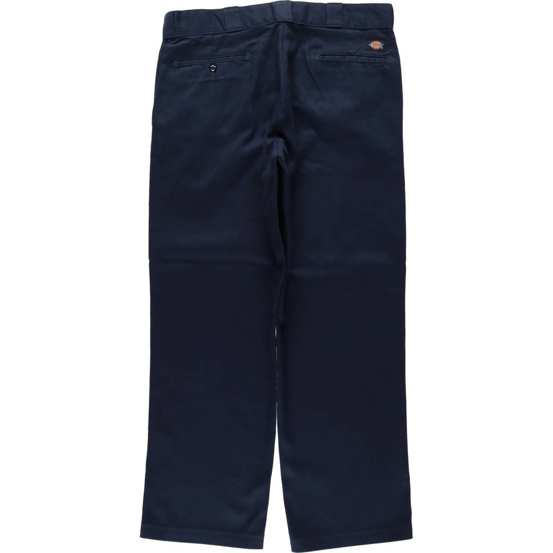 Dickies 874 Original Fit FLEX Work Pants, Men's W35 equivalent. polyester navy blue type Vintage Second Hand
