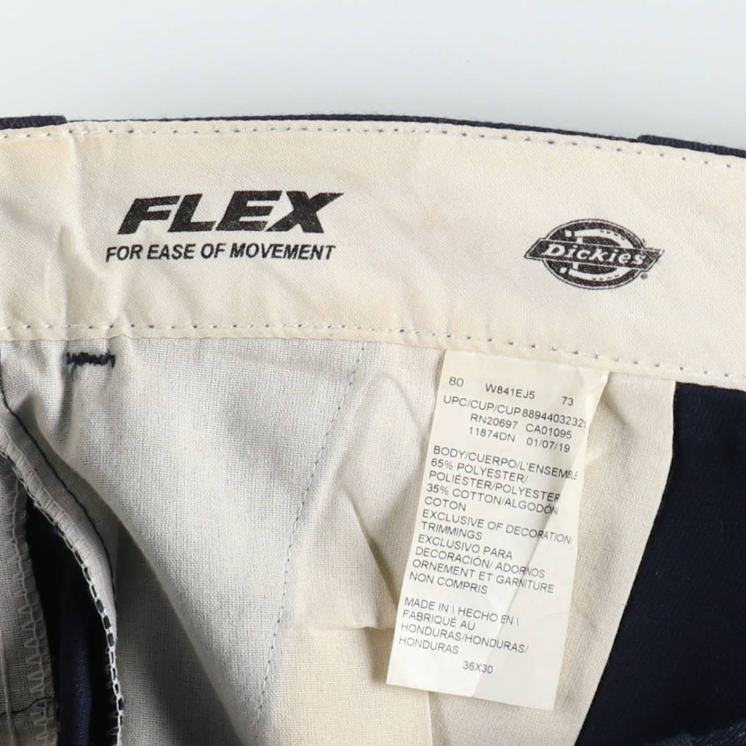 Dickies 874 Original Fit FLEX Work Pants, Men's W35 equivalent. polyester navy blue type Vintage Second Hand