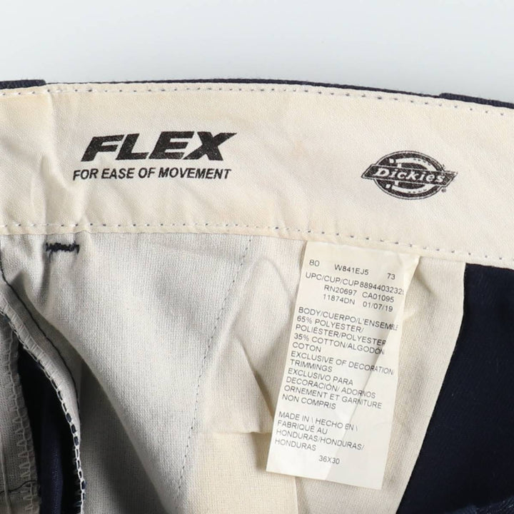 Dickies 874 Original Fit FLEX Work Pants, Men's W35 equivalent. polyester navy blue type Vintage Second Hand
