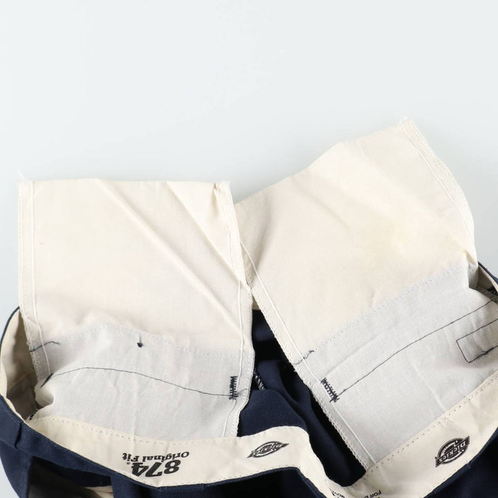 Dickies 874 Original Fit FLEX Work Pants, Men's W35 equivalent. polyester navy blue type Vintage Second Hand
