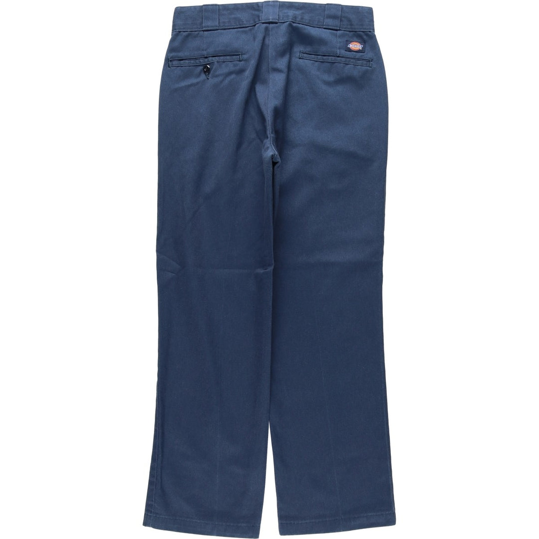 Dickies Work Pants Men's W31 equivalent polyester navy blue type Vintage Second Hand