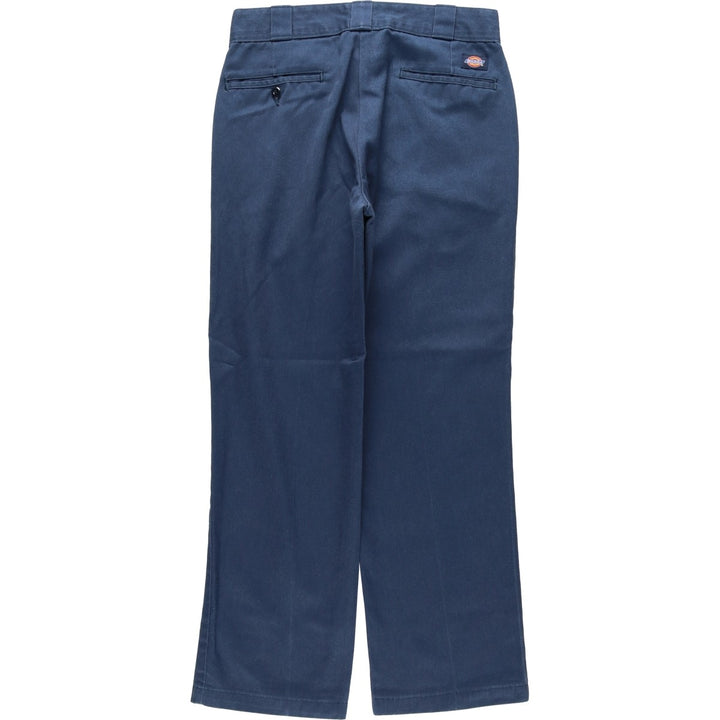 Dickies Work Pants Men's W31 equivalent polyester navy blue type Vintage Second Hand