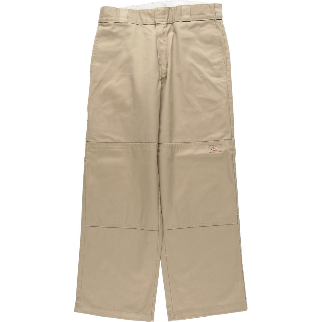 Dickies Loose Fit Double Knee Work Pants, Men's Size W31 (approx.) polyester Beige type Vintage Second Hand