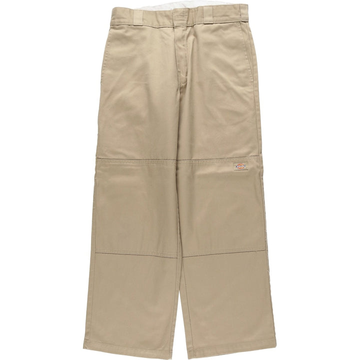 Dickies Loose Fit Double Knee Work Pants, Men's Size W31 (approx.) polyester Beige type Vintage Second Hand