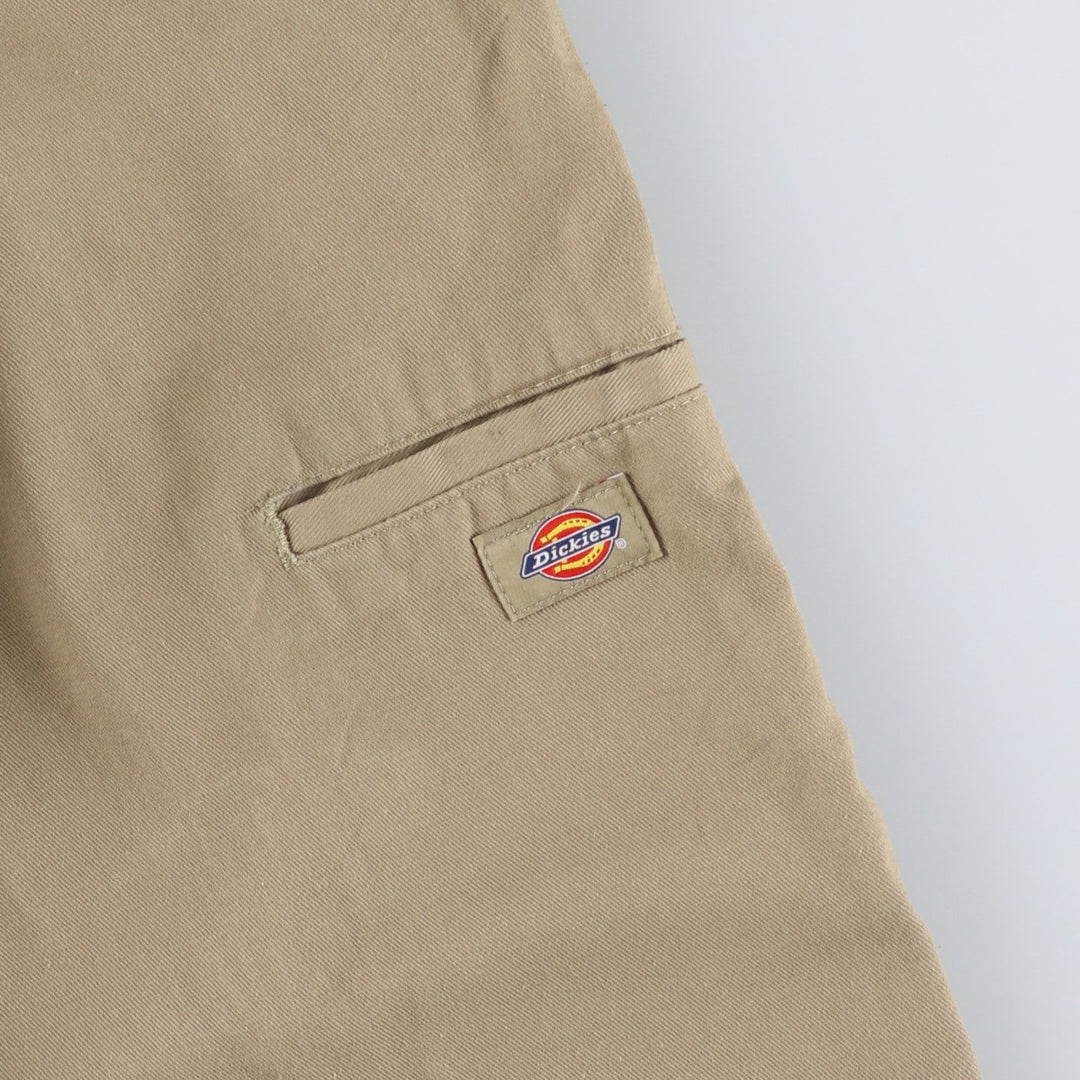 Dickies Loose Fit Double Knee Work Pants, Men's Size W31 (approx.) polyester Beige type Vintage Second Hand