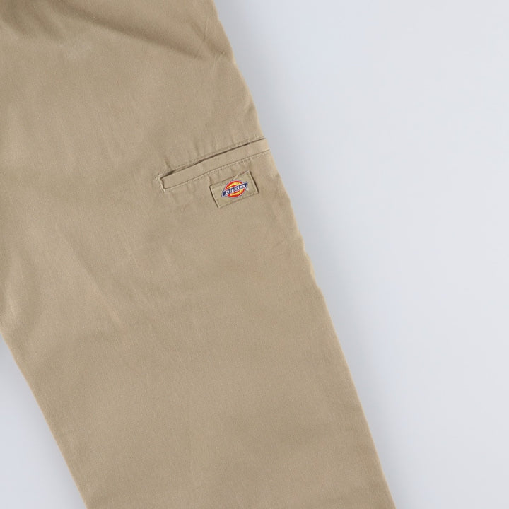 Dickies Loose Fit Double Knee Work Pants, Men's Size W31 (approx.) polyester Beige type Vintage Second Hand