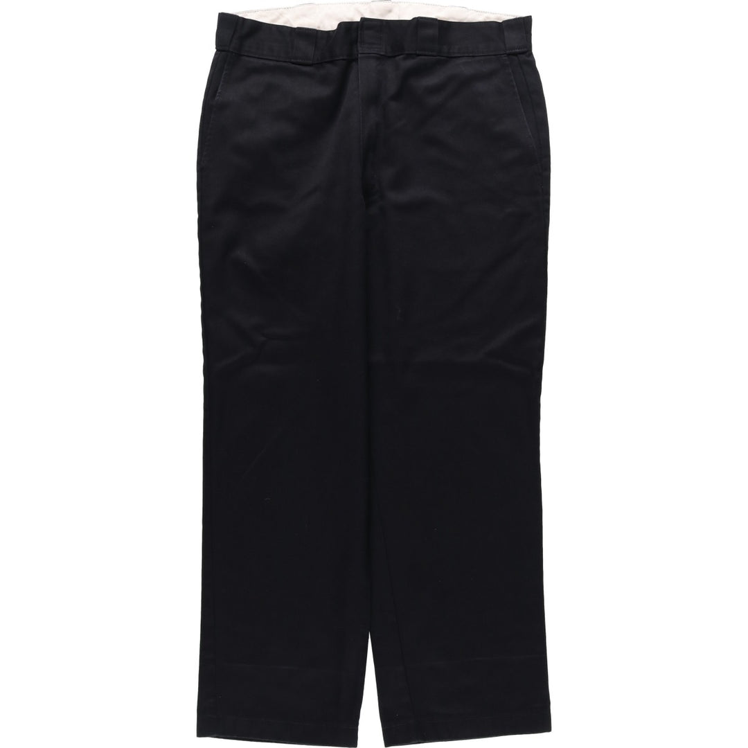Dickies Men's Work Pants, Size W35 polyester black type Vintage Second Hand