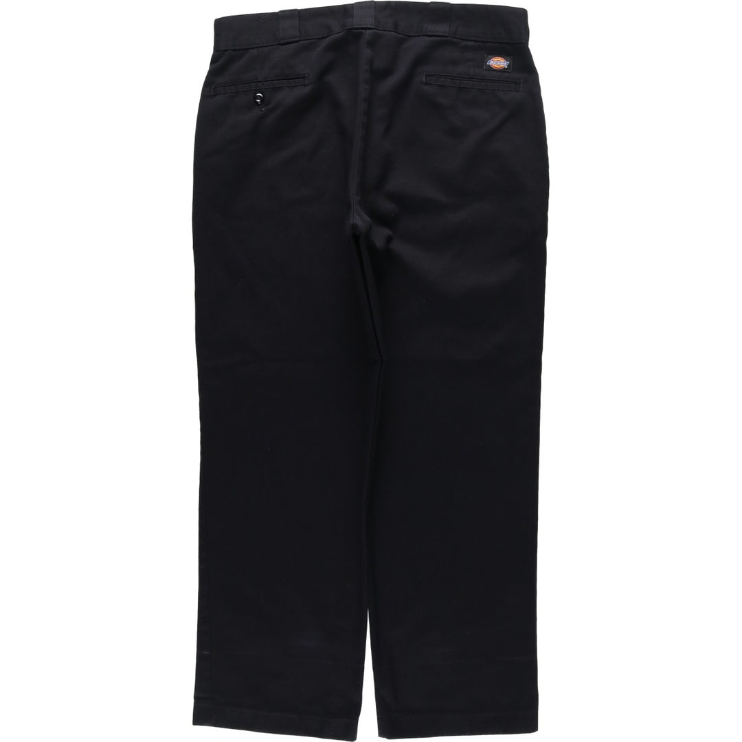 Dickies Men's Work Pants, Size W35 polyester black type Vintage Second Hand