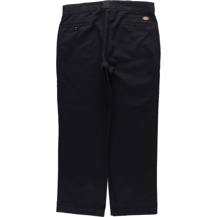 Dickies Men's Work Pants, Size W35 polyester black type Vintage Second Hand