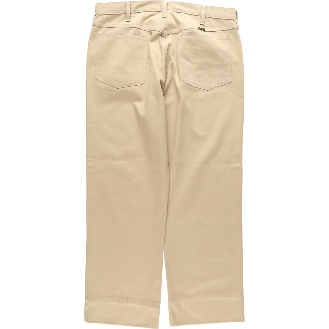 Wrangler men's slacks, size W36 (approx.), vintage. polyester Beige type Vintage Second Hand