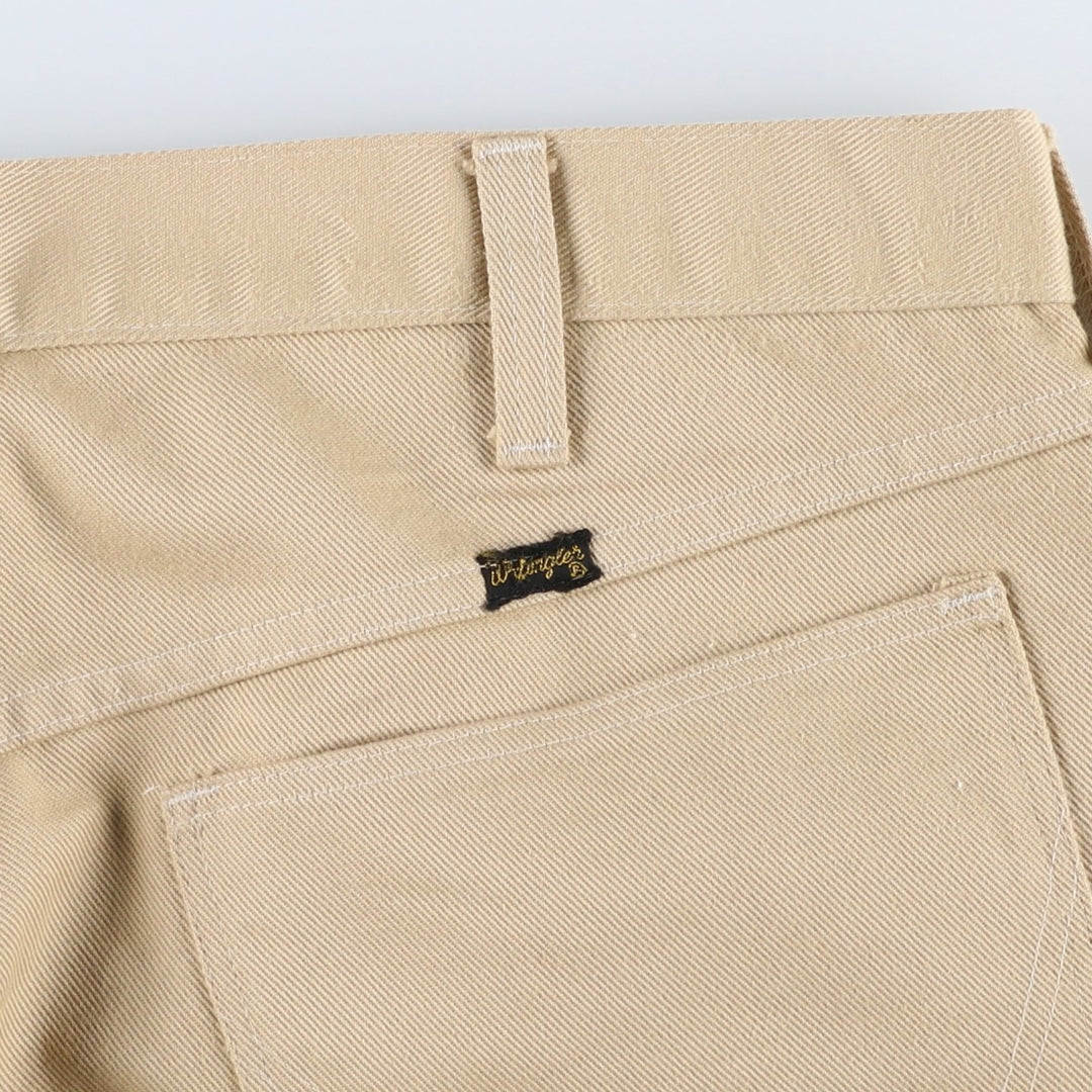 Wrangler men's slacks, size W36 (approx.), vintage. polyester Beige type Vintage Second Hand