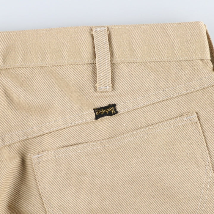 Wrangler men's slacks, size W36 (approx.), vintage. polyester Beige type Vintage Second Hand