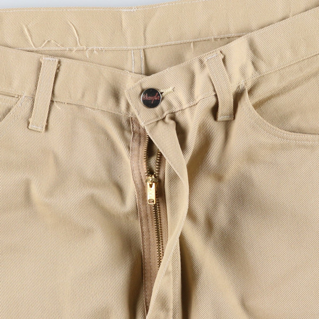 Wrangler men's slacks, size W36 (approx.), vintage. polyester Beige type Vintage Second Hand