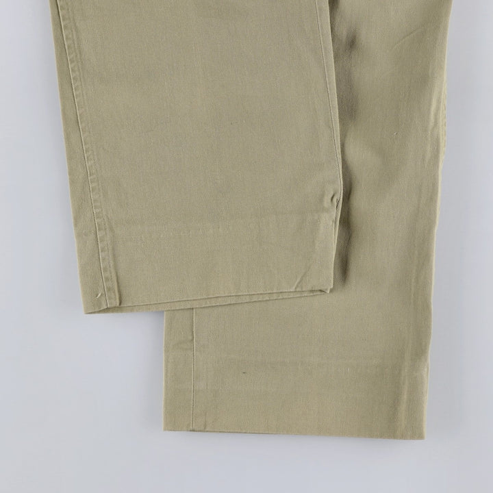 Vintage Ralph Lauren POLO by Ralph Lauren men's two-pleat chino pants, size W33. unclear Khaki type Vintage Second Hand