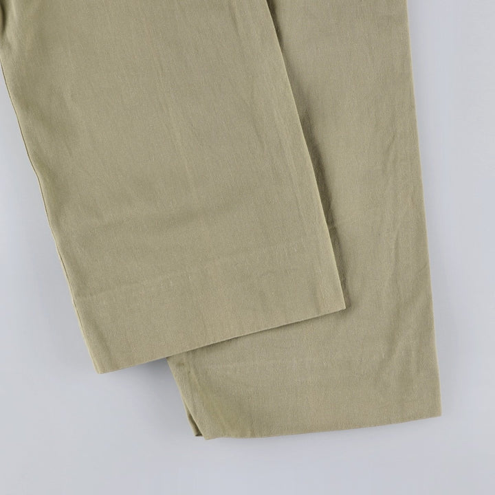 Vintage Ralph Lauren POLO by Ralph Lauren men's two-pleat chino pants, size W33. unclear Khaki type Vintage Second Hand