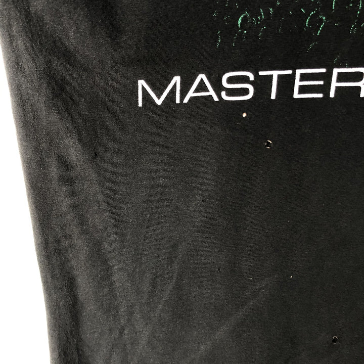 METALLICA Metallica Band T-shirt Band T Men's L size unclear black type Vintage Second Hand