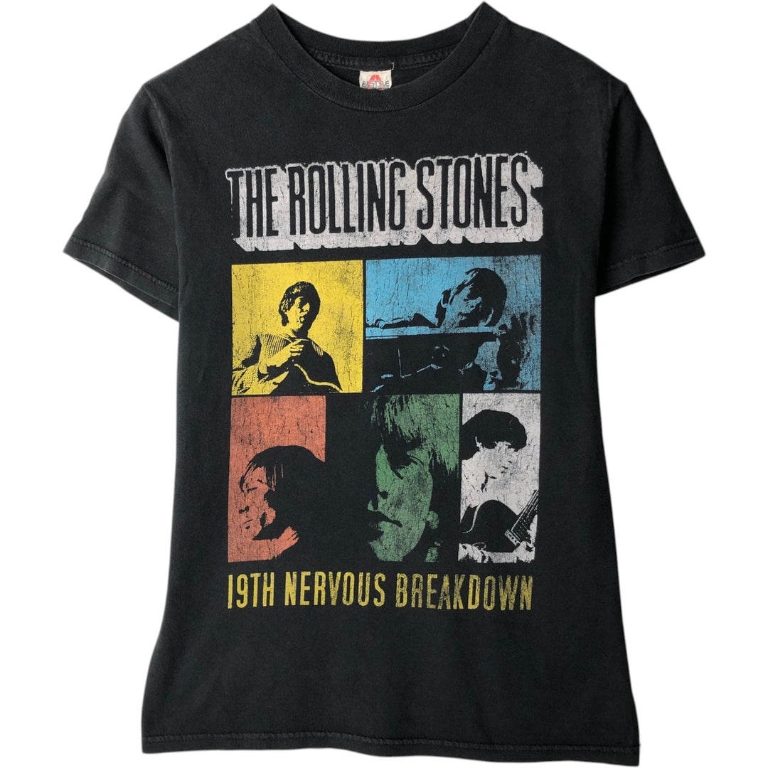 ALSTYLE The Rolling Stones Band T-shirt (Men's Size S) cotton black type Vintage Second Hand