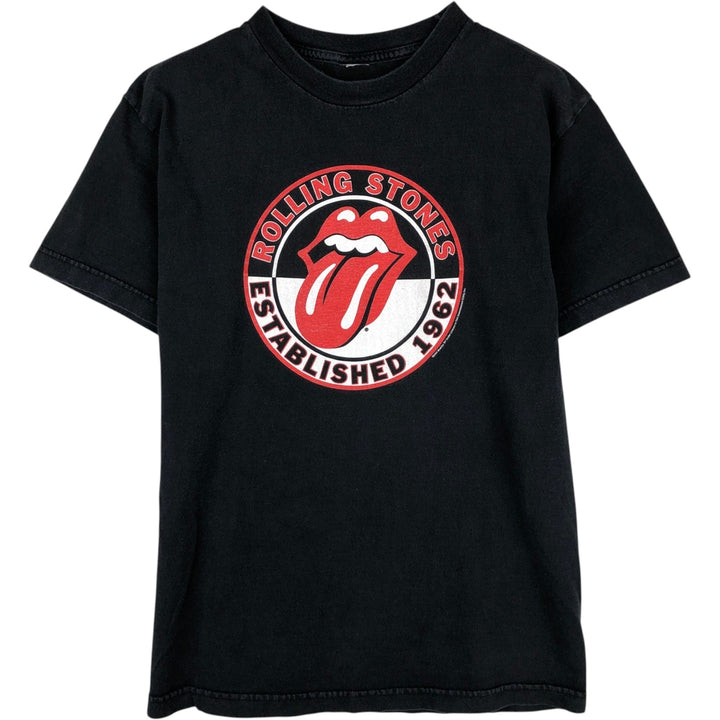 THE ROLLING STONES The Rolling Stones Band T-shirt Band T Men's S size unclear black type Vintage Second Hand