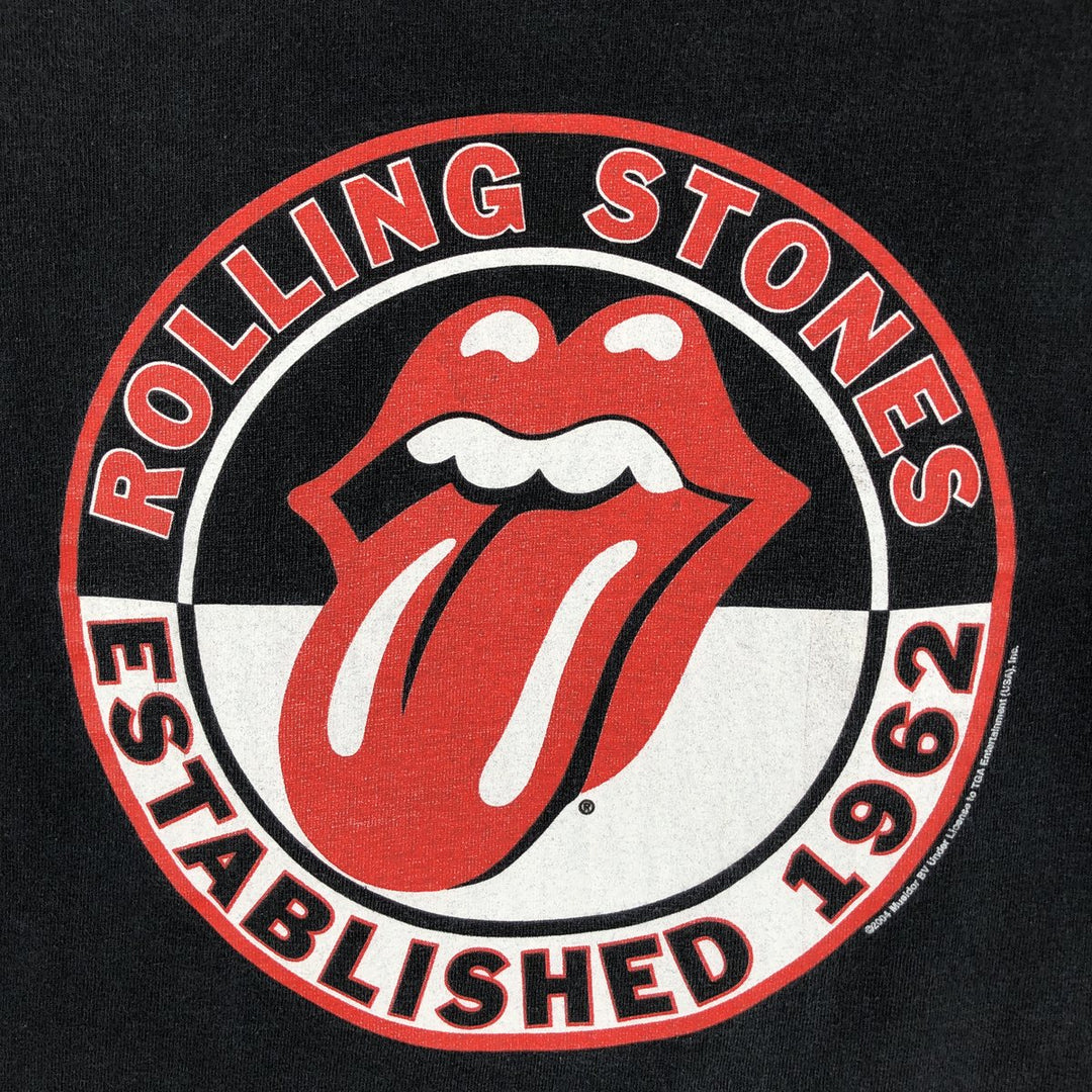 THE ROLLING STONES The Rolling Stones Band T-shirt Band T Men's S size unclear black type Vintage Second Hand