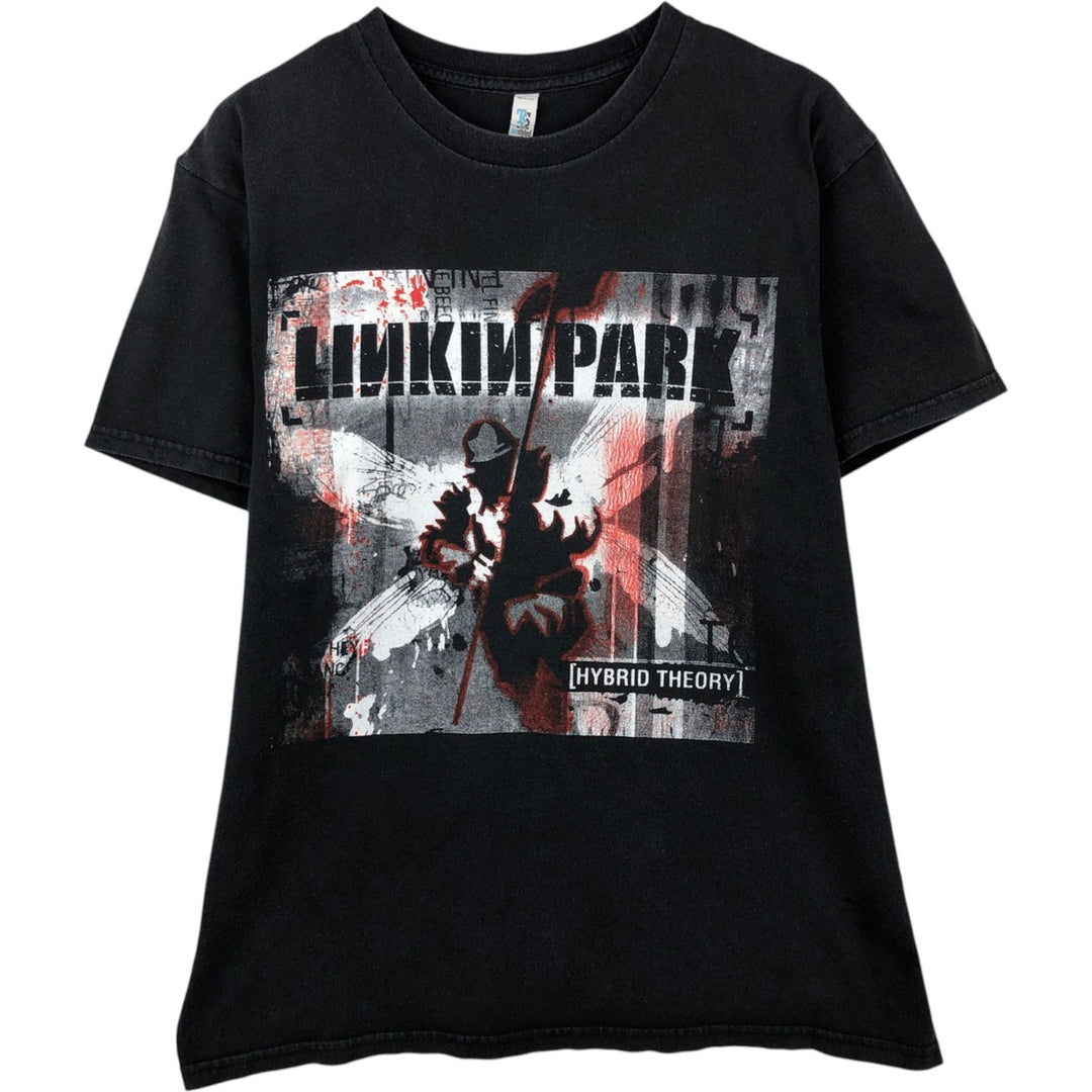 teestyled LINKIN PARK band t-shirt, men's size L equivalent. cotton black type Vintage Second Hand
