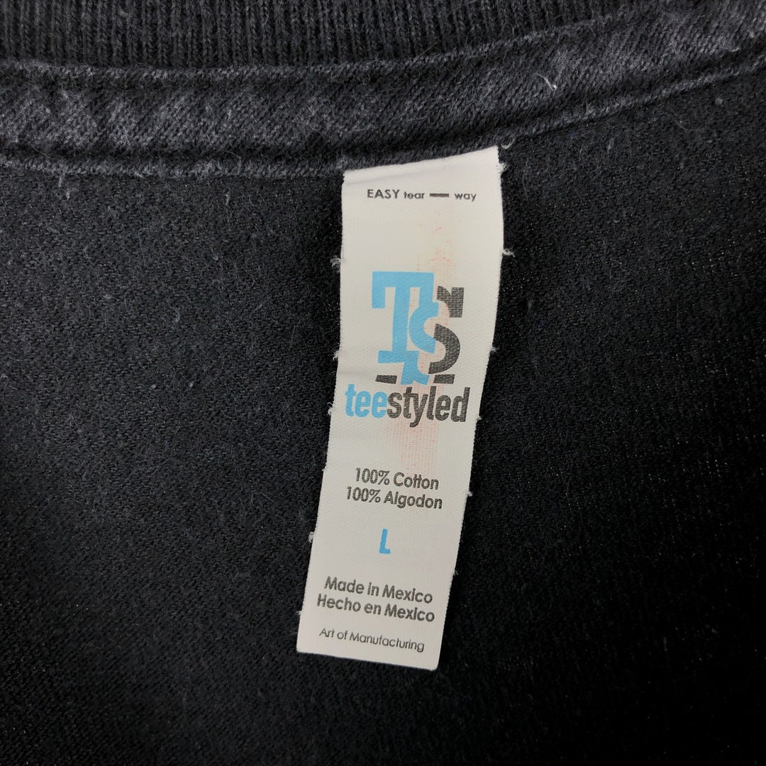 teestyled LINKIN PARK band t-shirt, men's size L equivalent. cotton black type Vintage Second Hand