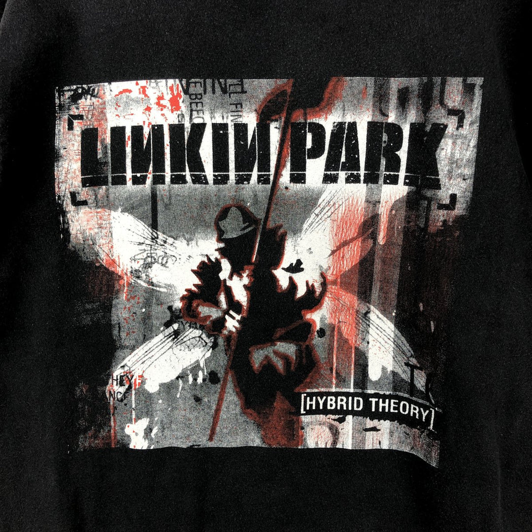 teestyled LINKIN PARK band t-shirt, men's size L equivalent. cotton black type Vintage Second Hand
