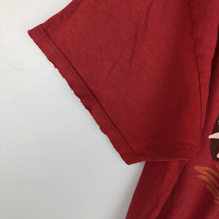 TENNESSEE RIVER AEROSMITH Aerosmith Band T-shirt (Men's size L equivalent) cotton red type Vintage Second Hand