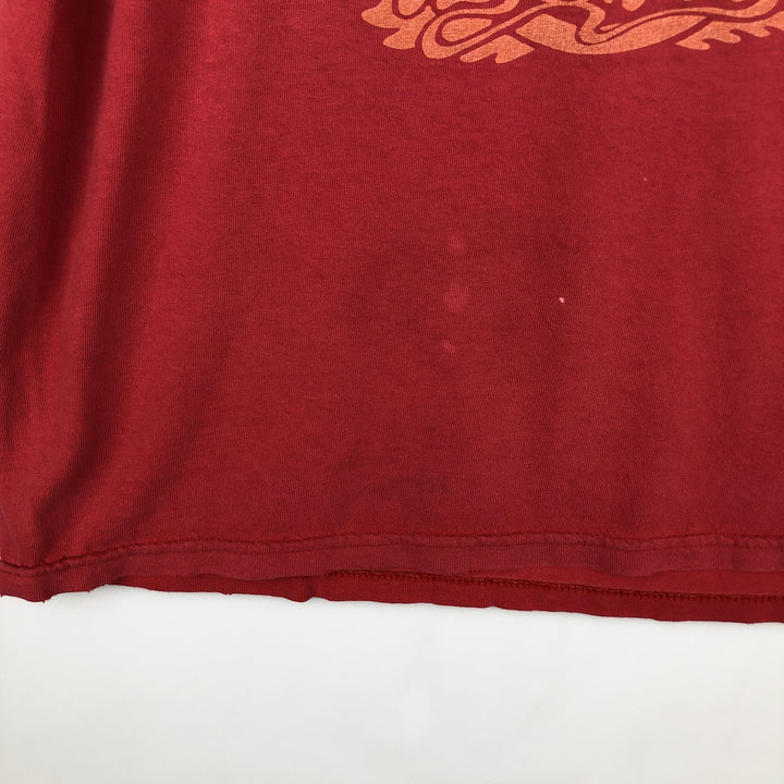 TENNESSEE RIVER AEROSMITH Aerosmith Band T-shirt (Men's size L equivalent) cotton red type Vintage Second Hand
