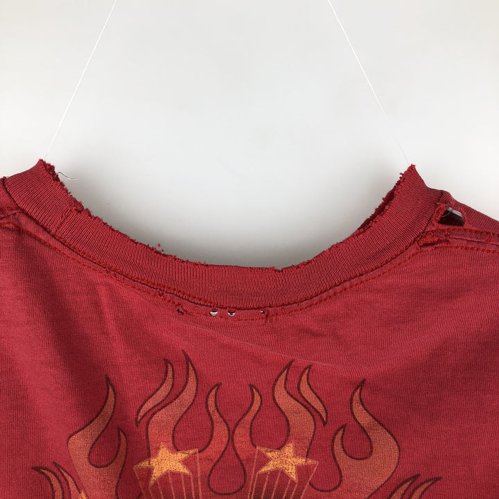 TENNESSEE RIVER AEROSMITH Aerosmith Band T-shirt (Men's size L equivalent) cotton red type Vintage Second Hand