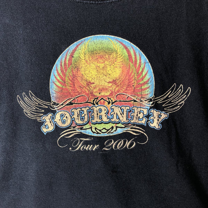 2000'S Anvil JOURNEY band t-shirt, men's size L (approx.) cotton navy blue type Vintage Second Hand