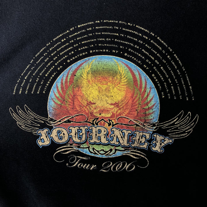 2000'S Anvil JOURNEY band t-shirt, men's size L (approx.) cotton navy blue type Vintage Second Hand