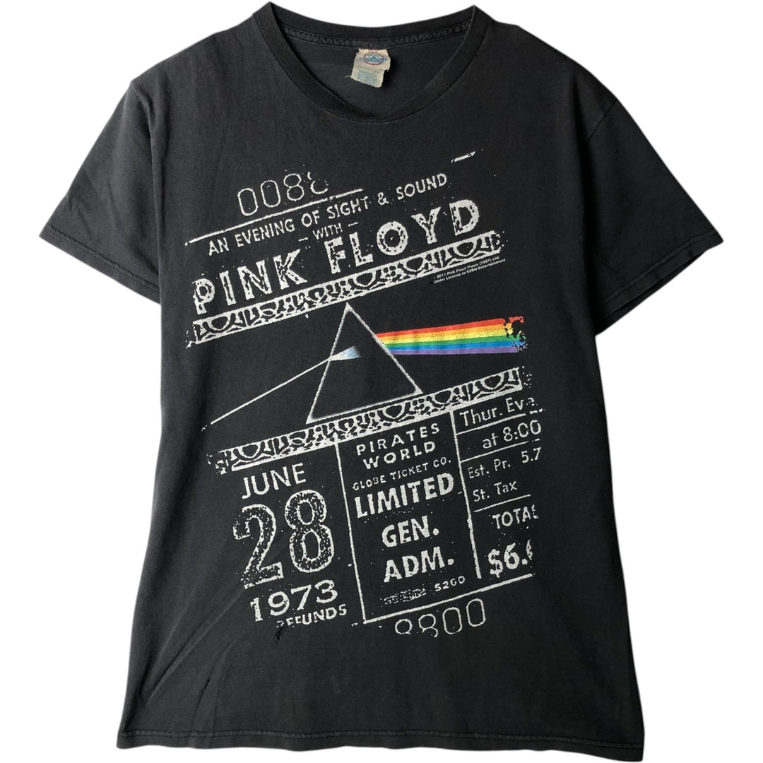 DELTA PINK FLOYD Band T-shirt (Men's size M equivalent) cotton Charcoal Vintage Second Hand