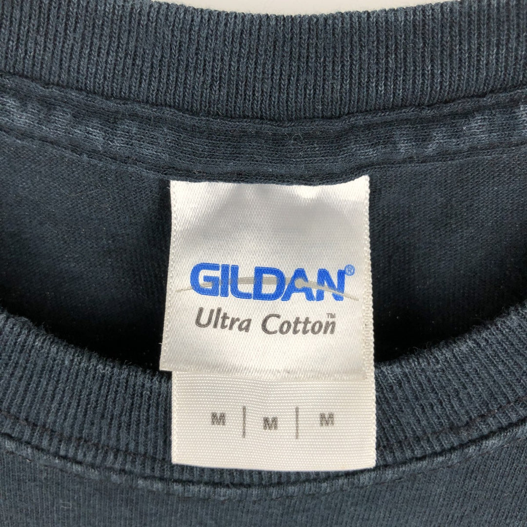 Gildan RUSH Band T-shirt, Men's M size cotton black type Vintage Second Hand