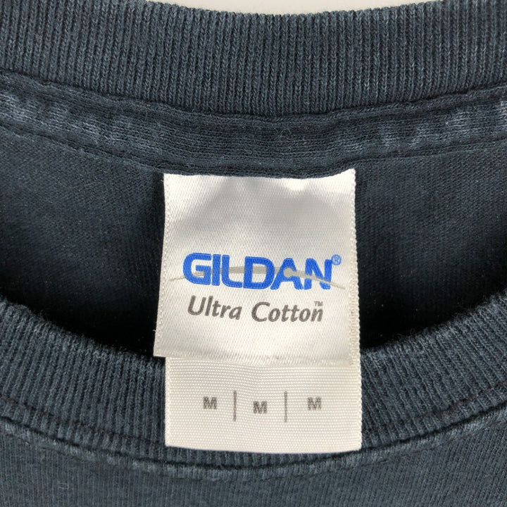 Gildan RUSH Band T-shirt, Men's M size cotton black type Vintage Second Hand