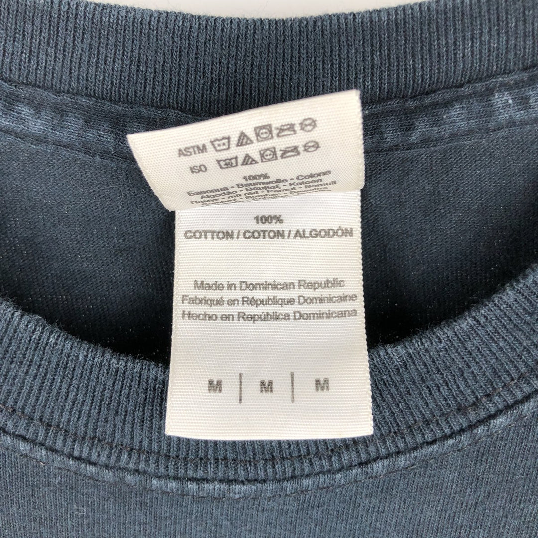 Gildan RUSH Band T-shirt, Men's M size cotton black type Vintage Second Hand