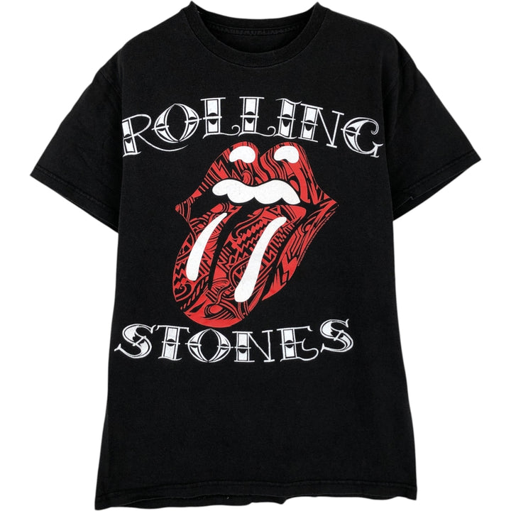 THE ROLLING STONES The Rolling Stones Band T-shirt Band T Men's XL size unclear black type Vintage Second Hand