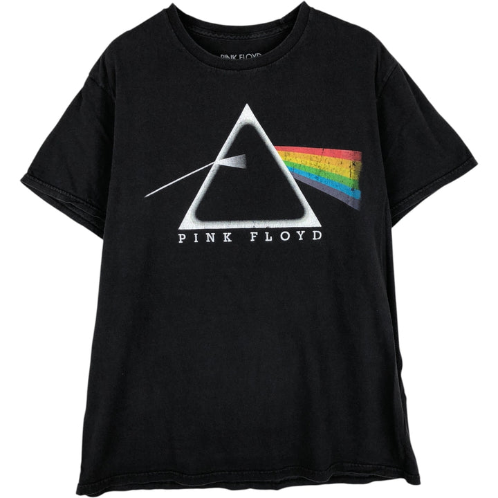 PINK FLOYD Pink Floyd Band T-shirt Band T Men's L size cotton black type Vintage Second Hand