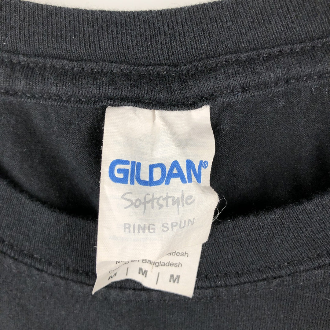 Gildan GILDAN NIRVANA Nirvana Band T-shirt Band T Men's M size cotton black type Vintage Second Hand