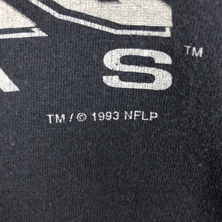 90'S SALEM 27th Super Bowl NFL Dallas Cowboys Sports Print T-Shirt, Made in USA, Men's XL equivalent, Vintage cotton black type Vintage Second Hand