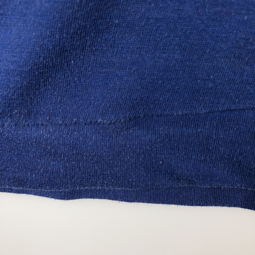80'S Sportswear Football Short-Sleeve T-Shirt, Made in USA, Men's Size M (Equivalent), Vintage cotton blue type Vintage Second Hand