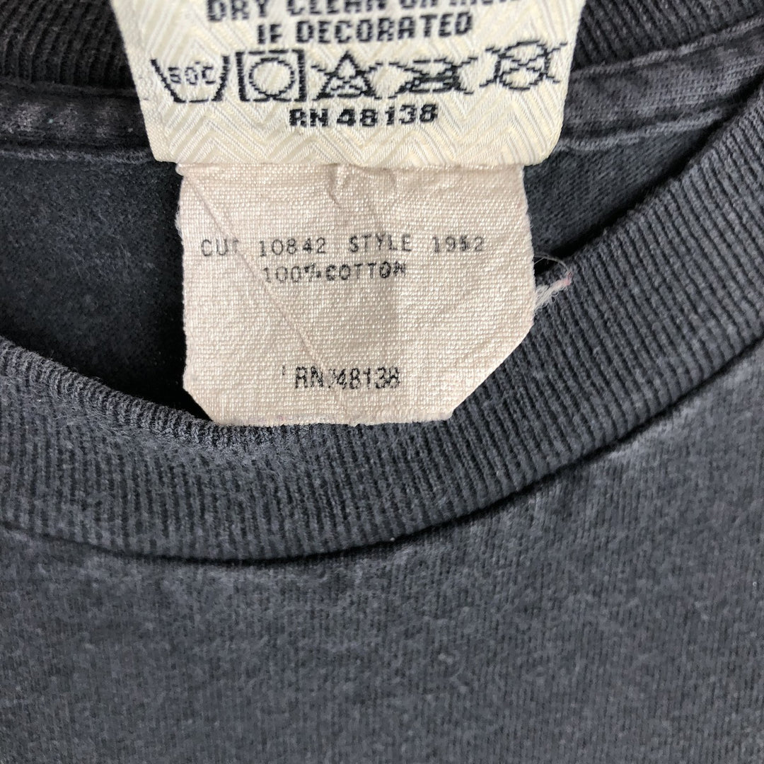 90'S NUTMEG MLB BOSTON RED SOX Sports Print T-Shirt, Made in USA, Men's XL (approx.) Vintage cotton Charcoal Vintage Second Hand