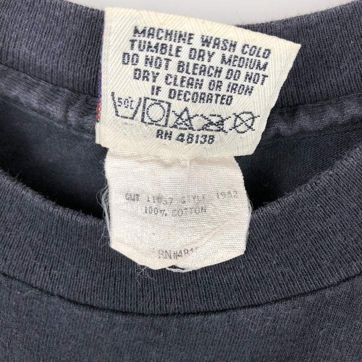 90'S NUTMEG NFL CHICAGO BEARS Sports Print T-Shirt, Made in USA, Men's XL equivalent, Vintage cotton black type Vintage Second Hand