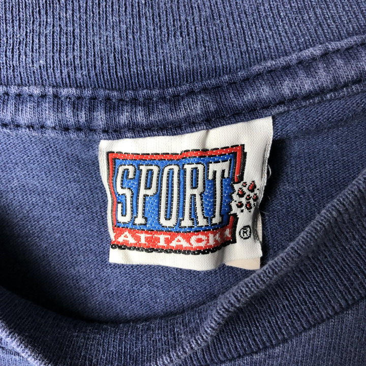 90'S SPORT ATTACK MLB CHICAGO CUBS Sports Print T-Shirt, Men's Size L (Equivalent), Vintage unclear navy blue type Vintage Second Hand