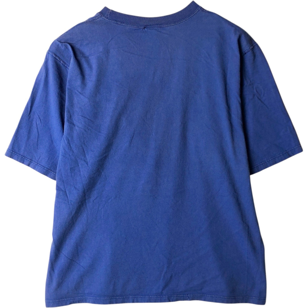 90'S Russell New York Giants NFL Sports Print T-Shirt, Made in USA, Men's Size M (approx.) cotton blue type Vintage Second Hand