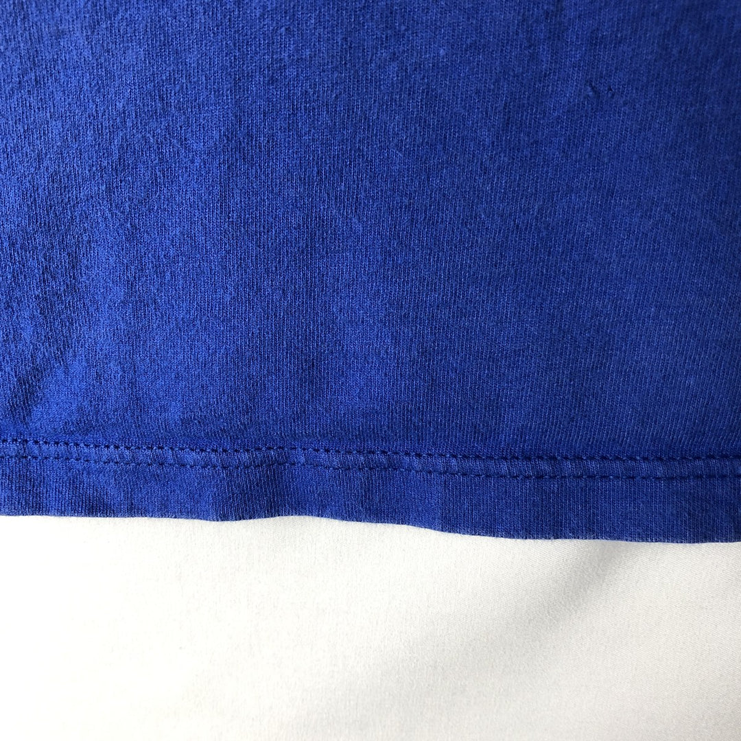 90'S Russell New York Giants NFL Sports Print T-Shirt, Made in USA, Men's Size M (approx.) cotton blue type Vintage Second Hand