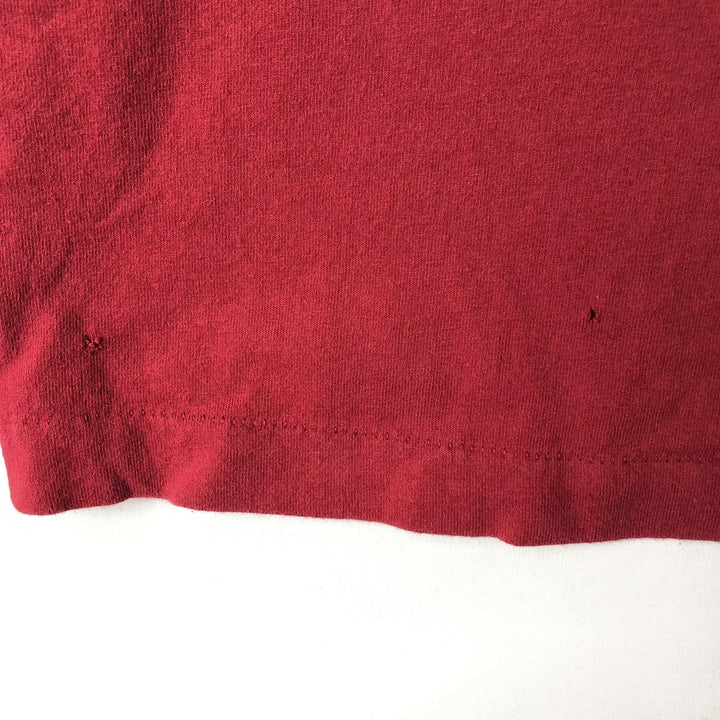 90'S Logo Seven NFL Washington Redskins Sports Print T-Shirt, Made in USA, Men's Size XL (approx.) cotton red type Vintage Second Hand